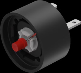 LED element, red, 24 V AC/DC, faston plug 2.8 x 0.8 mm, 84-8001.2620