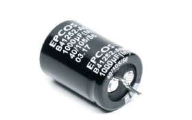 Kondensator 2200μF 63V dc Zatrzaskowy EPCOS roztaw: 10mm 22 x 35mm