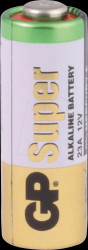 GP23A Alkaline battery, cylindrical, 12 V, 38 mAh
