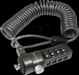 NBS004 Notebook security lock, combination, 1.8 m