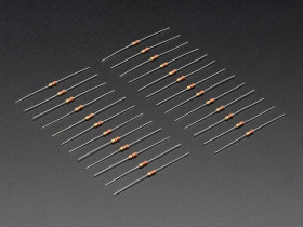 Through-Hole Resistors - 2.2K ohm 5% 1/4W - Pack of 25