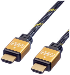 Roline HDMI kabel Wtyczka HDMI-A, Wtyczka HDMI-A 10.00 m wielobarwny 11.04.5566 ekranowanie Kabel HDMI