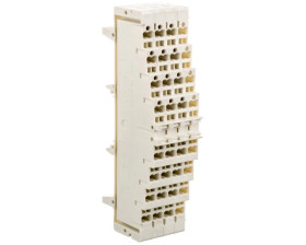 Złączka krosowa 4-piętrowa biała bez zatrzasków 727-222 /50szt./