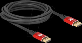80607 DisplayPort 1.4 cable, 8K 60 Hz, red, 5.0 m