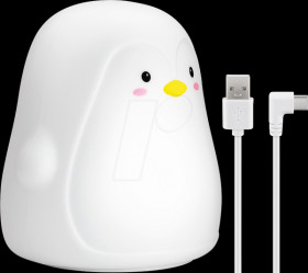 61648 Nachtleuchte Pinguin, Akku, RGB