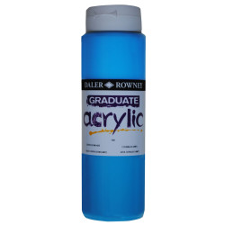 Daler Rowney 123500130 Graduate Acrylic Paint 500ml Coeruleum Hue