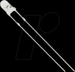 3034B2C-CSB-A LED, 3mm, wired, blue, 2000 mcd, 25°
