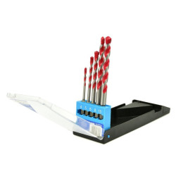 Wiertła do betonu 5szt 4-10mm zestaw wierteł uniwersalnych