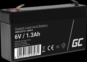 AGM13 AGM battery, 6 V, 1.3 Ah