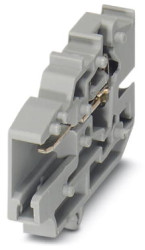 COMBI jack, spring balancer connection, 0.08-4.0 mm², 1 pole, 24 A, 6 kV, gray, 3042214
