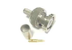 Złącze koncentryczne Montaż na kablu Męski 50Ω typ złącza Złącze BNC typ kabla RG58