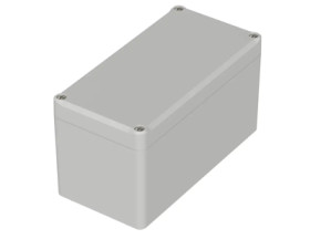 ABS enclosure, (L x W x H) 160 x 80 x 87 mm, light gray (RAL 7035), IP65, 63231000