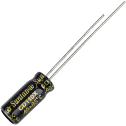 Suntan TS13DE1J100MSB030R 10uF 63V +/-20% 5*11mm P:2mm Radial Alum Elec Cap