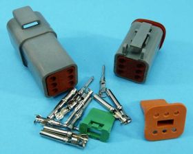 ZŁĄCZE DEUTSCH KPL.WT.+GN. 6-PIN