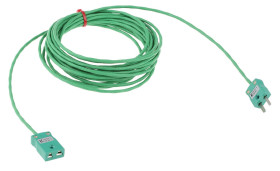 Kabel termopary/przewód przedłużający K dł. 5m 7/0,2mm -75 → + 260°C PFA 2-żyłowy Ekranowany