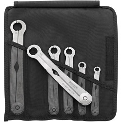 Stahlwille 96411006 240/6 Ratcheting Single-Ended Open Ring Spanners 6pc 8-19mm