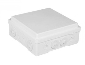 Puszka naścienna przyłączeniowa 130x52x130 mm, z 4 dławnicami, IP54, odporna na UV, NPP130 biała 35390006