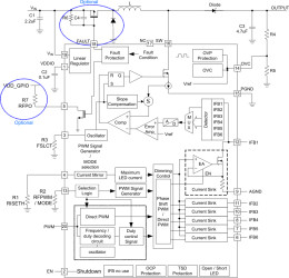 WLED driver for notebooks with PWM interface and Auto Phase Shift function