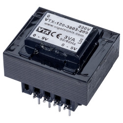 Vigortronix VTX-120-3803-209 PCB Transformer 230V 3VA 9V&#x2B;9V