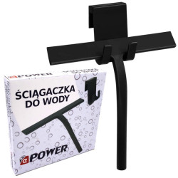 Ściągaczka do wody CZARNA + hak do okien kabiny szyb luster płutek aut