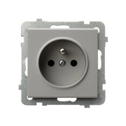 SONATA Gniazdo pojedyncze z uziemieniem kaszmir GP-1RZ/m/82