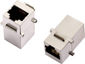 encitech 3101S-CAT6a sprzęgło podwójne RJ45 encitech 3101S-CAT6a 2101-0115-06 sprzęgło podwójne Ilość pinów 8P8C metal 1