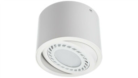 Oprawa Sufitowa Rondo-111 Biała White Natynkowa Regulowana Ar111 / Es111 / Qr111