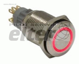 Przeł. przycisk. okr. ON-ON 2A podśw. 12V Cze-Zie