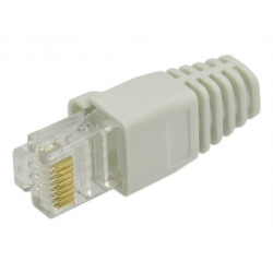 Gumowa osłonka wtyku RJ45 szara WORECZEK 100szt. NEKU