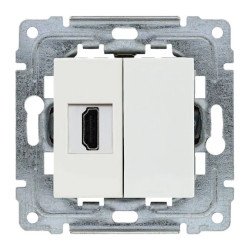 DANTE Gniazdo multimedialne HDMI bez ramki HDMI 180 typ żeńskie A 450250