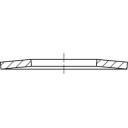 Podkładki okrągłe sprężyste TOOLCRAFT 137535 DIN 2093 Średnica wewnętrzna: 112 mm 1 szt.
