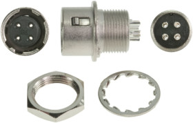 Złącze wielostykowe przemysłowe 4-pinowe Miniaturowe, panelowe Gniazdo Hirose