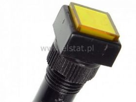 Kontrolka 12V żółta, kwadratowa 14mm