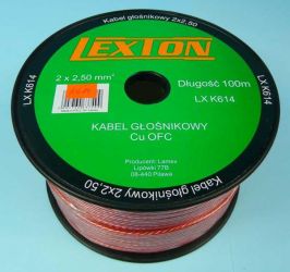 Cu-OFC 2x2,50 BEZTLEN.PRZEWÓD LEXTON