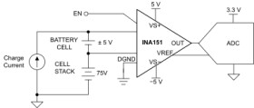 High Common Mode Voltage Difference Amplifier