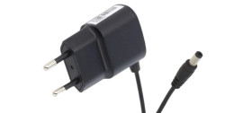 POS05100A Zasilacz adapter czarny 5W 5V 1A z wtykiem DC - 2.1x5.5