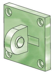 Strzemię tylne męskie otwór: 32mm SMC C