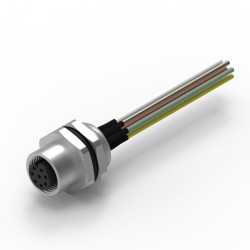 Złącze wielostykowe przemysłowe 8-pinowe M12, panelowe Gniazdo Wurth Elektronik