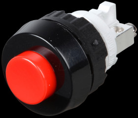 1.10.001.151/0301 Button, NC, 250 V, 0.7 A, Ø 15.2 mm, red