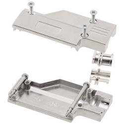 Encitech 6560-0701-02 D-Sub 15-pin Housing diecast zinc 90&#xB0; angle