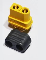 GNIAZDO WYSOKOPRĄDOWE XT60 ŻEŃSKIE Z OSŁONĄ