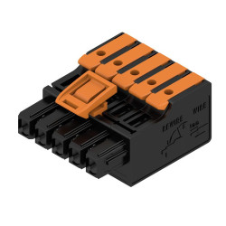 Adapter złącza 5-pinowe -rzędowe raster: 5mm Weidmuller Żeński