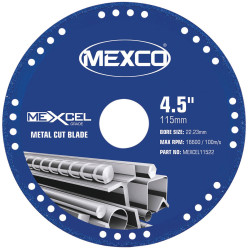 MEXCO MEXCEL11522 XCEL Grade Metal Cut Diamond Blade 115 x 22mm