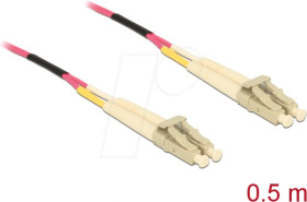 86544 Duplex-LWL, LC/LC, 50/125µ, 0,5m, OM4