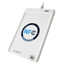 Plusonic 195630 PLCR-NFC Chip card reader Black Compact Design