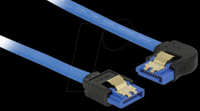 84983 SATA 6 GB/s socket straight &gt; SATA socket, left 20 cm blue