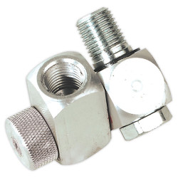 Sealey SA900 Z-swivel Air Hose Connector with Regulator 1/4&quot;bsp