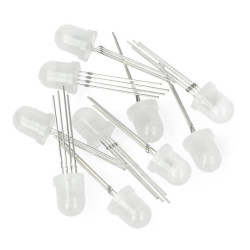 Dioda LED 8mm RGB WS2811 adresowana - 10szt.