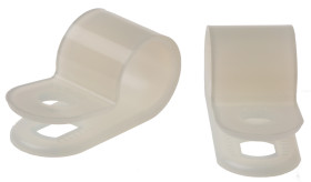 Zacisk typu P Ø zew. 9.5mm materiał: Nylon szerokość 12mm kolor , kolor: Naturalny