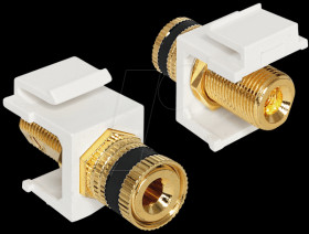 86303 Keystone terminal &gt; threaded socket, black